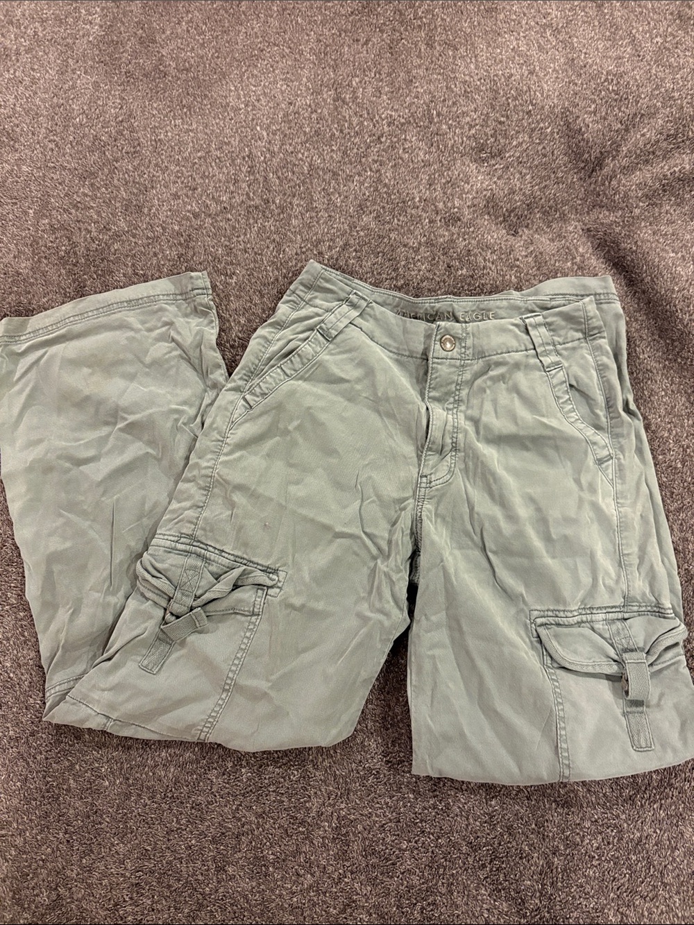 American Eagle Outfitters Olive Green Women's Cargo Pants
